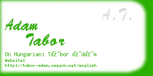adam tabor business card